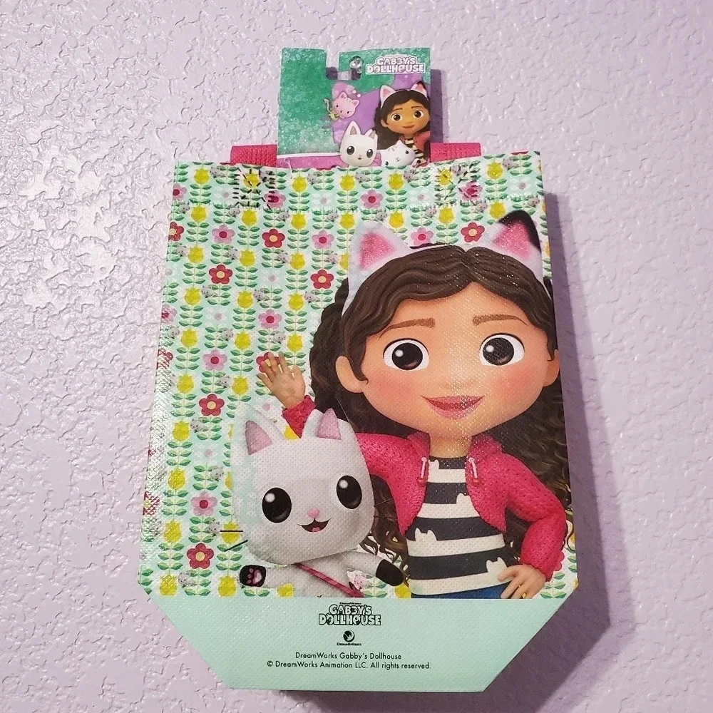 Netflix Gabby's Dollhouse Play Tote Bags Reusable Kids Girls Bundle of 2